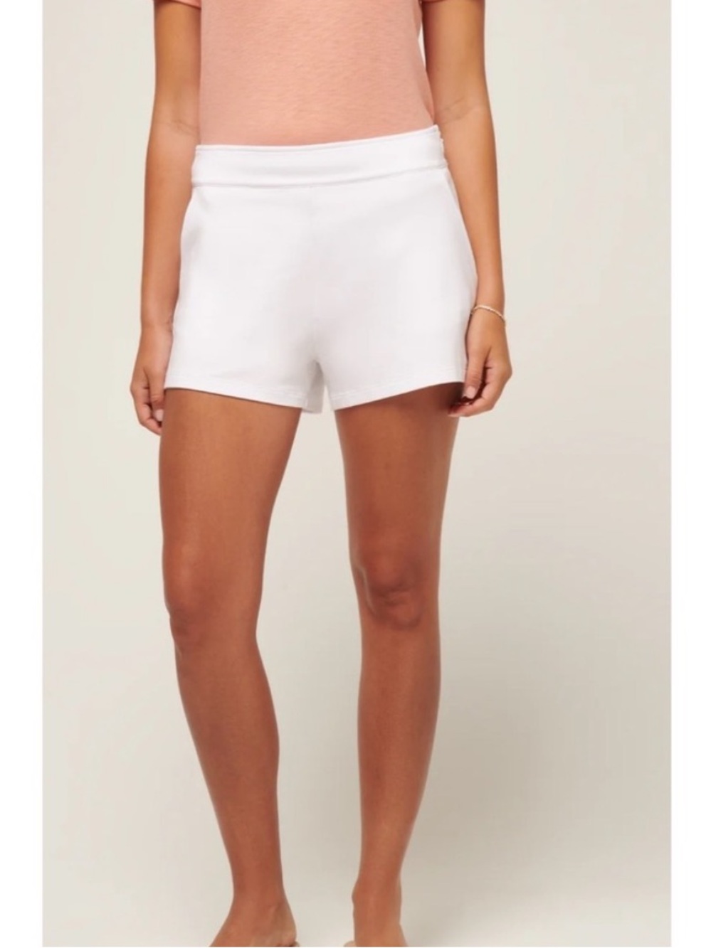 Travis Mathew Medium NEW Cloud Terry Short White Lounge Comfy Minimal